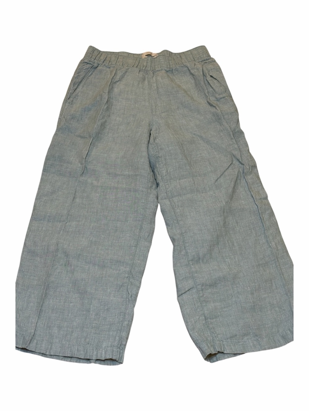 Cynthia Rowley 100% Linen Sage Green Cropped Pant - Size S
